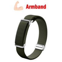 2pcs Silicone+Nylon Band For Google Fitbit Air Strap Adjustable Replacement Wristband For Fitbit Air Armband Magnetic Clasp Google Fitibit Air black