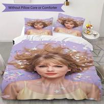 Taylor Swift Pattern Bedding uilt Set uilt Cover Pillowcase Home Decoration Birthday Gift (1 * duvet cover + 2 * pillowcase without core) 200x220cm