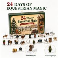 Advent Calendar with Pendant Ornaments, 2D Flat Acrylic Airplane-Shaped Box One Size beige