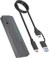 Išorinio kietojo disko dėklas Kieszeń Icy Box Geh. do NVMe M.2/SATA SSD 10Gbps USB3.2 GEN2 Type-C