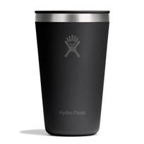 Hydro Flask All Around Tumbler su Press-In dangteliu, juodas, 16 oz