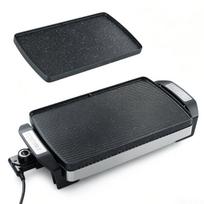 Elektrinis stalo grilis su apverčiama plokšte 51x25x9 cm juodas