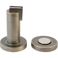 Antikvarinio stiliaus magnetinis durų stabdys MS010 – durų stabdys su montavimo ant grindų ir sienos medžiaga – magnetinis durų blokas – ? 5 cm, aukštis 8,4 cm