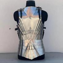 Medieval Knight Steel Gothic Cuirass Armor Larp Knight Breastplate Armor Cosplay  Roleplay gray