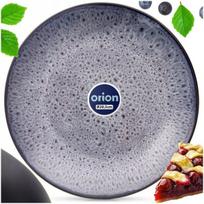Desertinė lėkštė violetinė keramika Oriono glazūra 20.5 cm