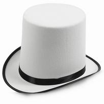 Magician Top Hat Bowler Top Hat Sequin Top Hat Pork Pie Hat Stage Show Hat adult model white