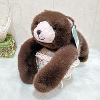 Extended Arm Animal Weighted Stuffed Animal Gentle Lazy Fluffy Plush Animal Plush Raccoon Koala Bear Giraffe Stuffed Plush Gentle Pillow 26-30cm black