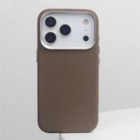 Originalus technologinis austas audinys Magsafe dėklui IPhone 17 16 Pro Max 17Pro, Active Touch kameros mygtukas, magnetinis galinis dangtelis iPhone 16 ruda