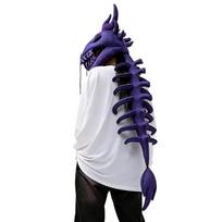 Cartoon Dinosaur Skeleton Head Cover Costume Accessory For Family Fun And Creative Dressing Up Soft Safe PP Cotton 80CM juoda