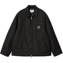 Carhartt WIP FW24 Truman Coat Two-Way Zipper Closure Square Label Long Sleeve Loose Fit Casual Jacket Men jackets Black I033853-2F0-XX XS black