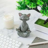 Sodo dekoracija Katės statula Zen