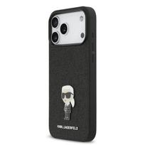 Karl Lagerfeld Fixed Glitter Metal Ikonik Case for Apple iPhone 17 Pro Max