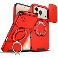 Rugged Armor Funda For Huawei Honor 600 Pro 5G Magnetic Ring Bracket Case For Honor 600 600Pro Coque Slide Lens Protect Cover Honor 600 Pro red