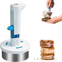 Ice cream sandwich making tool  easy to demold cookie scoop  white balta