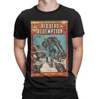 Red Dead Redemption Novelty 100% Cotton T-Shirt Red Dead Redemption Tees Tops For Men L black