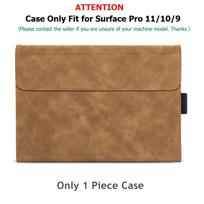 Business Cover for Microsoft Surface Pro 11/10/9 Portfolio Case 13inch Multiple Angle Stand Tpu Shell Compatible with Keyboard Pro11 Pro10 Pro9 brown