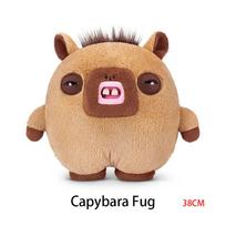 Fuggler Chonky serija 38CM pliušiniai žaislai Juokingi baisūs dantys monstrų lėlės Mielas gyvūnas sofos papuošalas mesti pagalvė vaikams suaugusiems dovana brown