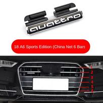 Audi A4 A6 Q3 Automobilio Grotelės Quattro Logotipas Priekinės Grotelės Ženklelis Emblema Lipdukas Važiavimas Galas Quattro Standartinis A6 2018-6 Bars