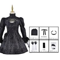 Nier Automata Cosplay Kostiumas 9S Yorha 2B Cosplay Kostiumas Perukas Seksualus Anime Žaidimų Kostiumas Vyrams Moterims Helovino Vakarėlis Išgalvotas Kostiumas L black