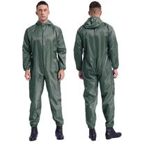 Unisex Antistatinis Dulkių Atsparus Kombinezonas Su Gaubtu Viso Kūno Jumpsuit Užsegamas Priekiniu Užtrauktuku Dirbtuvės Darbas Purškiamas Dažymas XL pilka spalva
