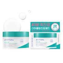 sheet AESTURA Aishika 365 Cooling Relief Pad pH 60 sheets Makeup application pack Cica pack Weak acidity Toner pad Korean cosmetics Moisturizing Skin žalia