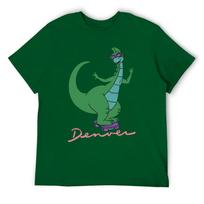 Denveris Paskutinis dinozauras Pelės kilimėlis Marškinėliams Sa Harajuku Sportinis viršus Marškinėliai Juokinga grafika Kelioninė grafika JAV dydis XL green