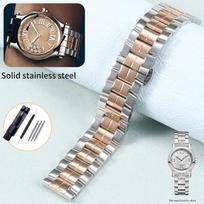 15mm 18mm nerūdijančio plieno laikrodžio apyrankė pakeičia Chopard Dėl Chopard HAPPY DIAMONDS Penkių skylučių ir septynių skylučių Drugelio riešo apyrankė 15mm sidabras