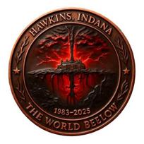 If Gate Opens Challenge Coin 1983-2025 Metal Commemorative Coin Collectible Souvenir Keepsake for TV Shows Fans 1pc brown