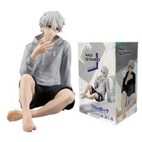 BLUE LOCK Action Figures Nagi Seishiro Anime Figure Sitting Figurine PVC Collectible Figure Kids Doll Toys Gifts gray