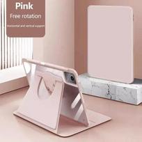 For Lenovo Tab M11 Case 360 ° Rotation Anti-bending Acrylic Tablet Protective Cases for Lenovo Xiaoxin Pad 2024 Cover TB330FU Xiaoxin Pad 2024 11 rožinė