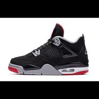 Jordan 4 Retro Bred 2019 GS 408452-060 37.5 black