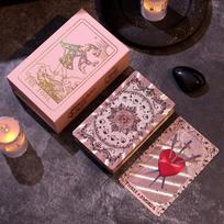 Classic Waite-Smith Gold Foil Waterproof Tarot Cards Set with Color Printing and Tablecloth English Manual gray