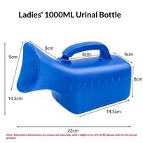 Thickened Leak Proof Soft Mouth Urinal Clear Scale Large Chamber Pot For Women Walking Hiking white