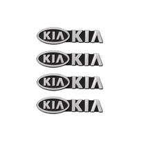 2/4Pcs Car Aluminum Emblem Audio Speaker Badge Sticker For KIA Sportage Ceed Sorento Cerato Optima Picanto Rio Soul K5 K3 K2