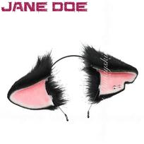 Zenless Zone Zero Game Jane Doe Cosplay With The Plush Beast Ear Headband And The Mouse Ear Tail Set Cosplay Costume Full Of Set One Size black