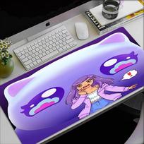 Aphmau temos pelės kilimėlis, neslystantis guminis pagrindas, daugiafunkcinis biuro ir namų dekoras, puikiai tinka darbo vietos personalizavimui. 50cmx100cm