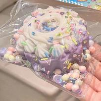 1Pc Extra Large Taba Cake Squishy Toy, Sprinkled Sensory Stress Relief Fidget for Kids & Adults United States gray