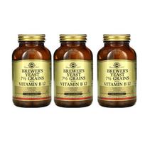 Solgar Brewer Yeast Vitamin B12 Tablets 250 Tablets 3 pcs