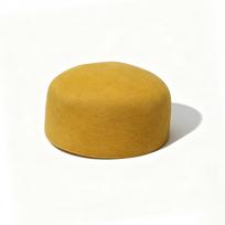 Autumn and winter wool medicine box hat women's retro hat British pumpkin hat multi-color versatile felt hat yellow