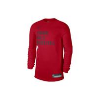 Nike Dri-FIT NBA Chicago Bulls Letter Print Crew Neck Long Sleeve T-Shirt Men Tops Red FD9944-657 XL red