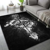 Retro kompasas Žemėlapis Pasaulio žemėlapio kilimas, Kilimas svetainei Miegamajam Sofos dekoravimui, Virtuvės durų kilimėlis Neslystantis grindų kilimėlis Šaunus 40x60cm16x24in