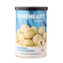Pureheart Natural Macadamia (200 gm) Premium Australian Macadamia Nuts, Rich in Antioxidants - Whole, Exotic, and Crunchy Dry Fruits 200GM gray