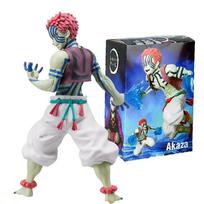 Anime Demon Slayer Figure Model Juuni Kitsuki Akaza Battle Figure Doll Kimetsu No Yaiba Desktop Decoration Collection Gifts blue
