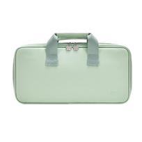 65/75/87/98 Keys Mechanical Keyboard Storage Bag PU Leather Large Capacity Keyboard Protective Bag Thickened Fabric Portable žalia