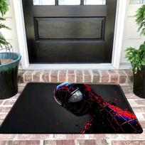 1pc Marvel Spider-Man Themed Printed Doormat, Flannel Machine-Washable Rectangular Rug, Decorative Door Mat, Kitchen Mat, Outd 50x80cm