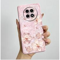 For Realme 12 12X 5G Phone Case For Realme12 Realme12X 5G Case Shockproof Silicone Fashion Butterfly Flowers Cute Cat Back Cover For Realme 12X 5G white