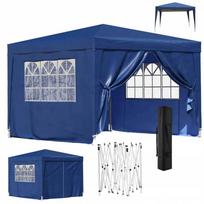 Automatinis sodo paviljonas prekybinė palapinė 3 × 3 m su 4 sienelėmis