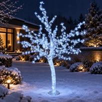 Didelis LED žydinčios vyšnios medis 180 cm, šventinis lauko, šaltai baltas