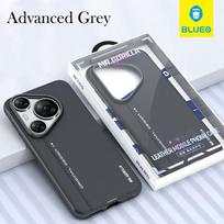 Blueo Original Case For Huawei Pura 70 Ultra Luxury Leather Back Cover Case for Huawei Pura 70 Pro Plus Huawei Pura70 Ultra&1PC pilka