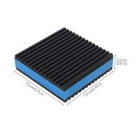 4 Pcs Heavy Duty Anti Vibration Pads, Rubber Damping Mats for Compressor, Air Conditioner, Treadmill, Washer, Dryer black